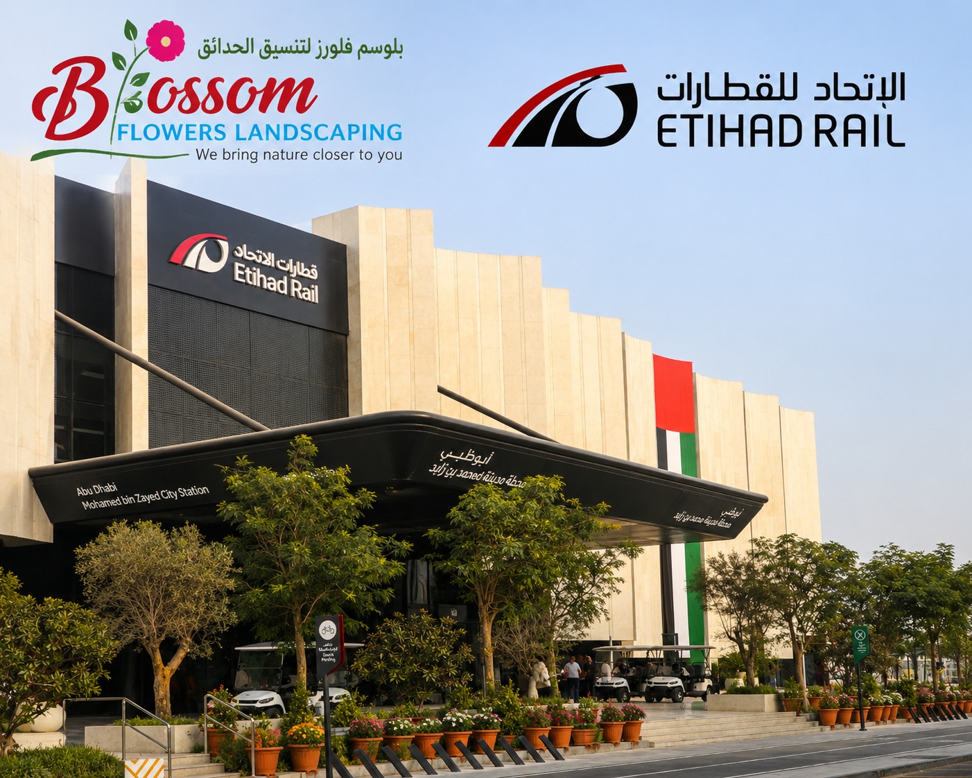 Blossom Flowers Landscaping - Etihad Rail Project partnership